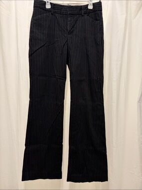 Gap Ladies Modern Fit Flare Black Pinstripe Dress Pants